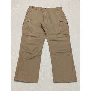 Guide Gear Tactical Cargo Pants Double Knee Men's 40×29‎ Beige Elastic Waist